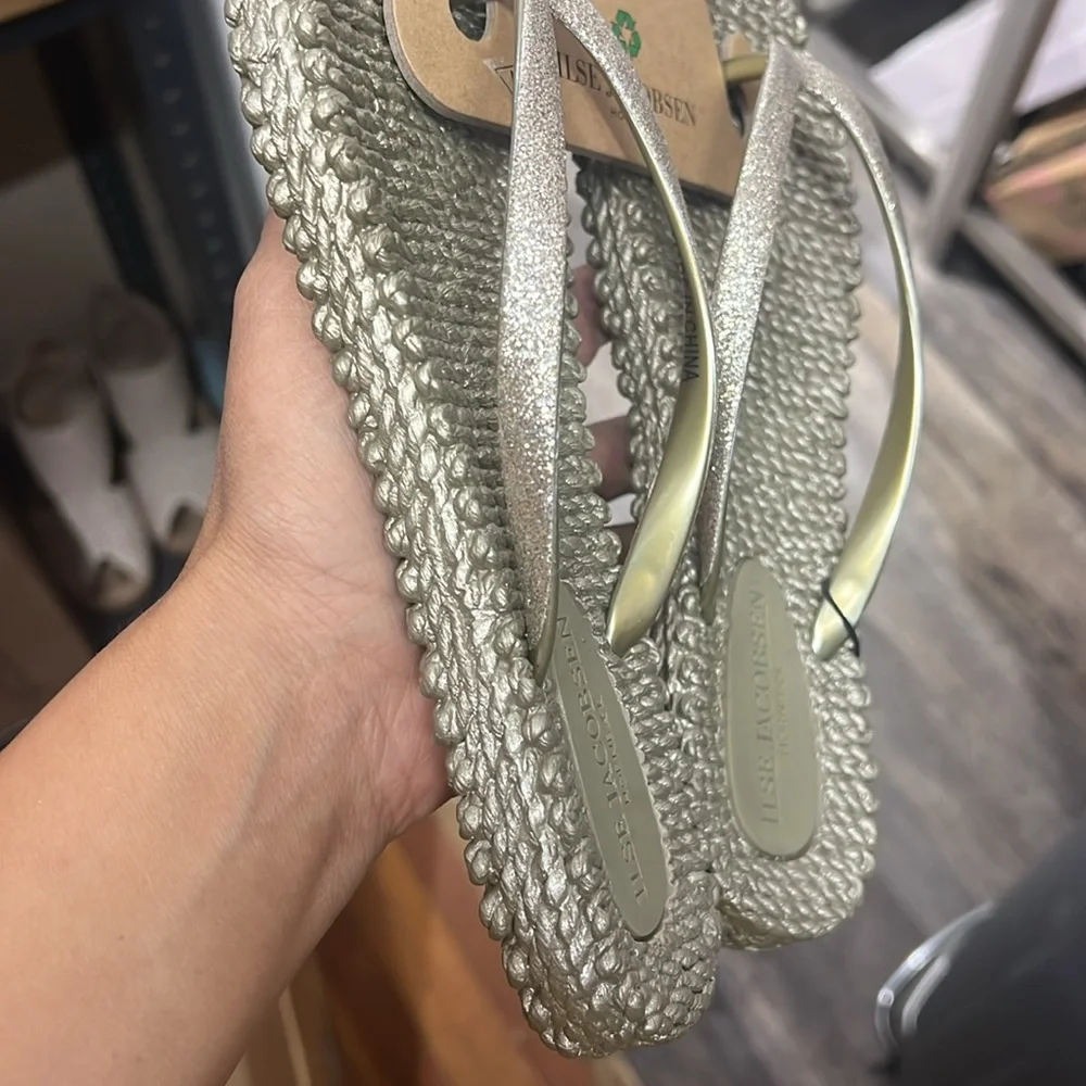 Ilse Jacobsen Women's platin Flip Flops - Picture 4 of 5